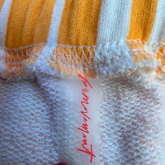 🆕Free People "All Star Stripe" Shorts in Clementine White SZ S NWOT - Picture 4 of 7